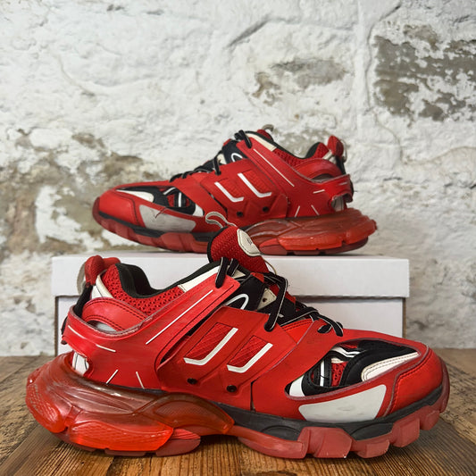 Balenciaga Track Runner Red Black White Sneaker Sz 10 (43) (Rip)