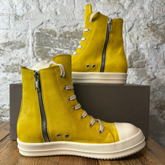 Rick Owens High Lemon Milk Sneaker Sz 9 (42)