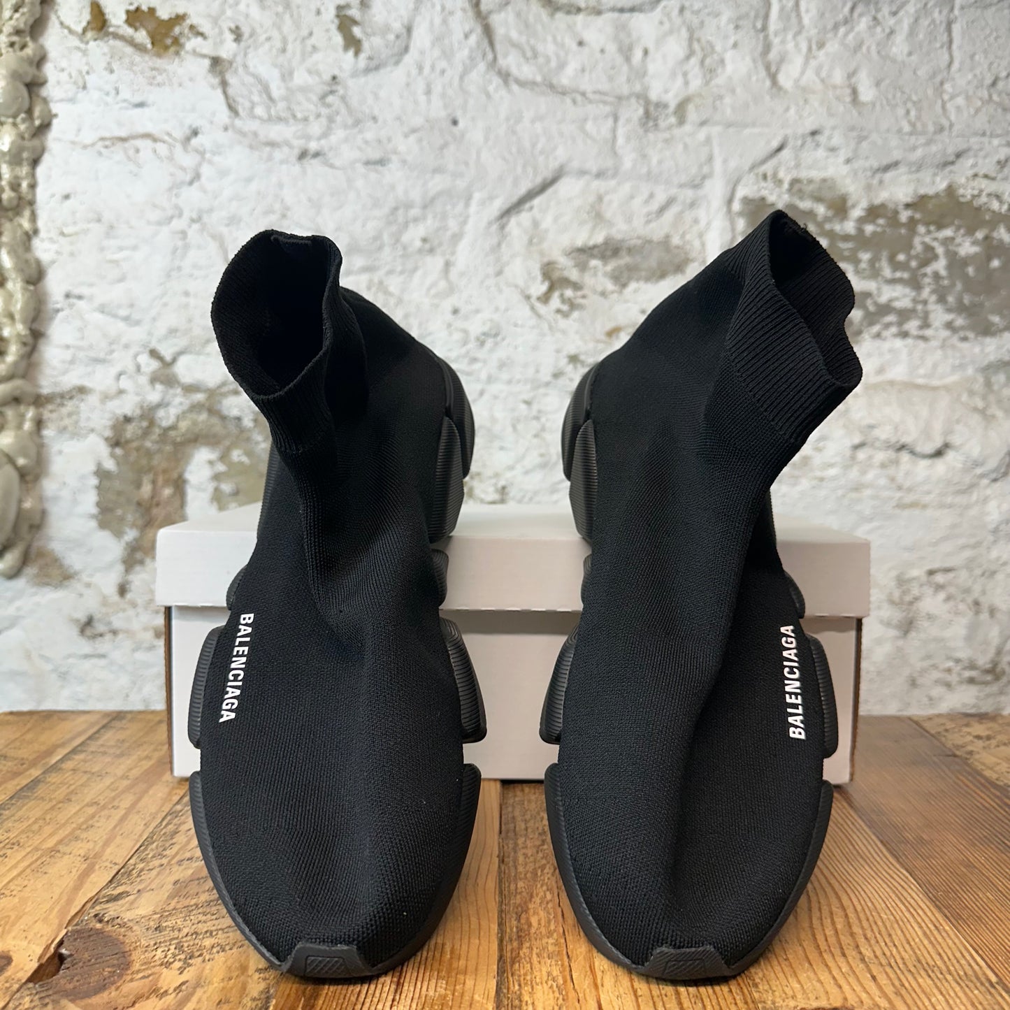 Balenciaga Sock Runner Triple Black Sneaker Sz 13 (46)