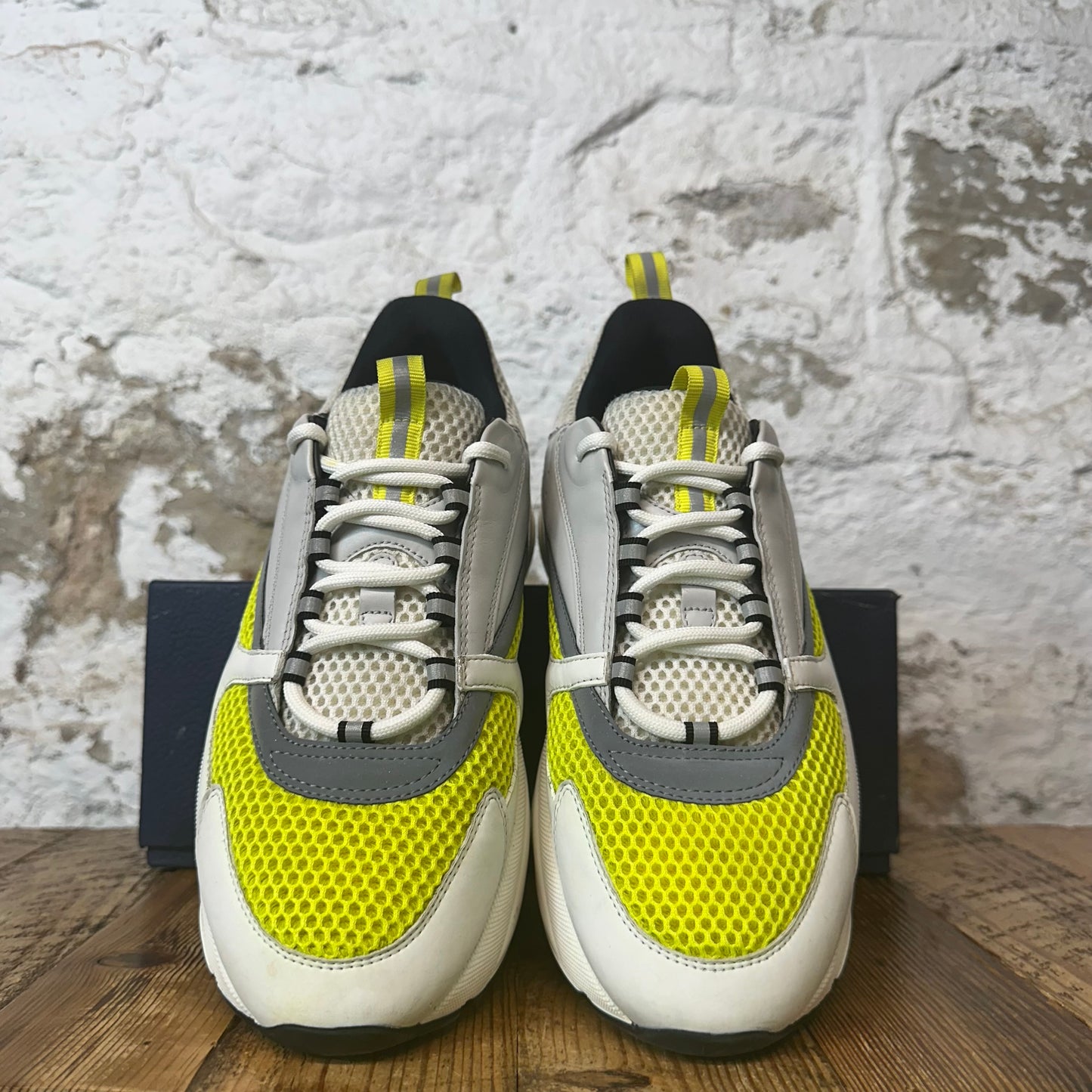 Dior B22 Grey White Yellow Sneaker Sz 11 (44)