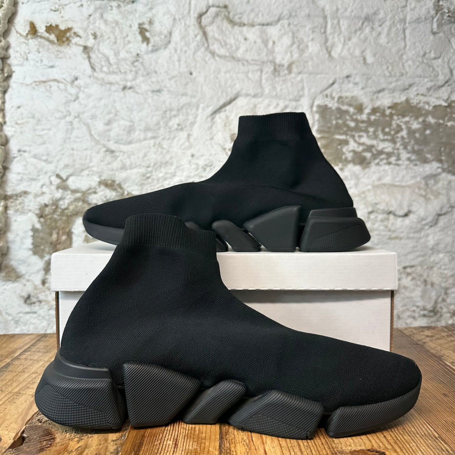 Balenciaga Sock Runner Triple Black Sneaker Sz 13 (46)