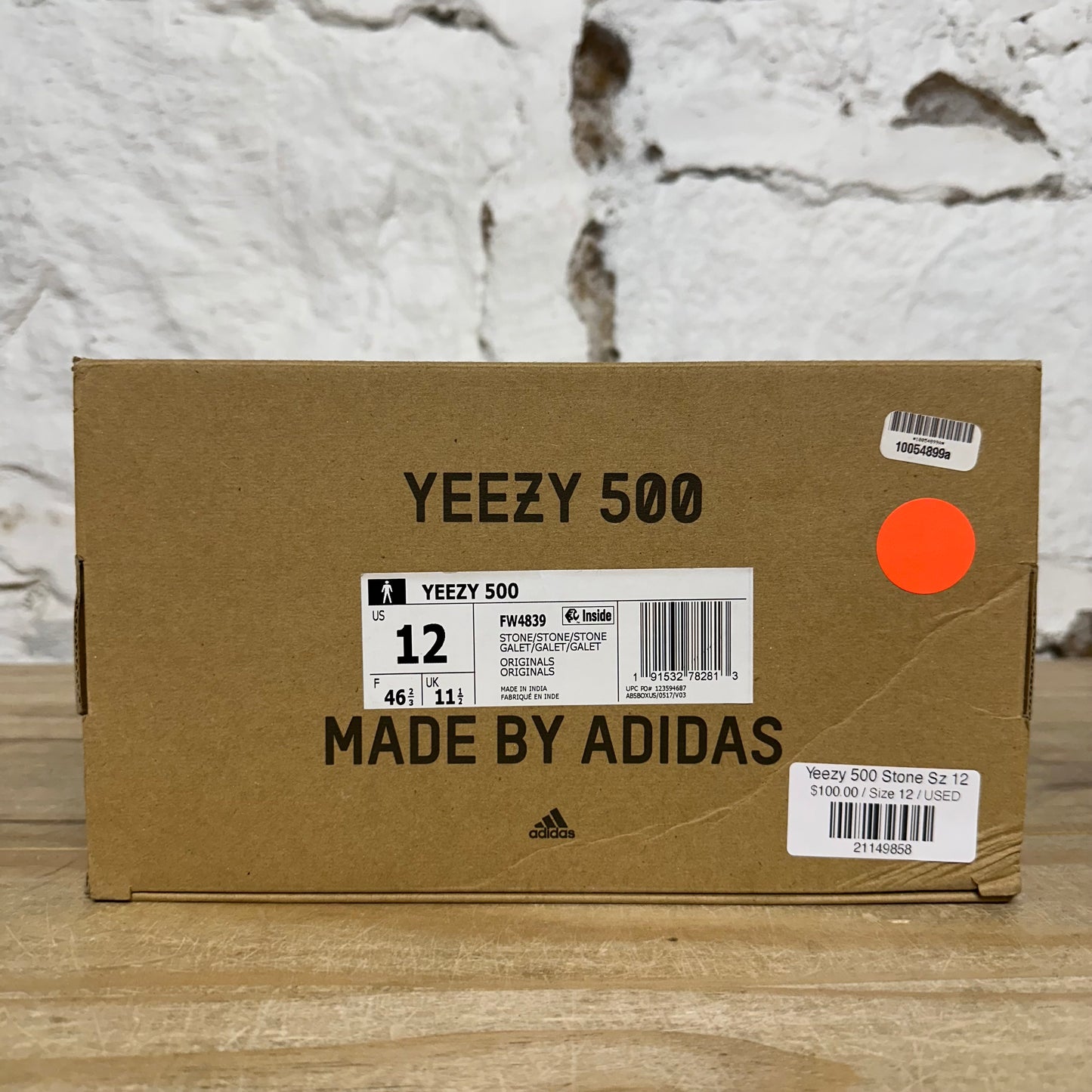Yeezy 500 Stone Sz 12