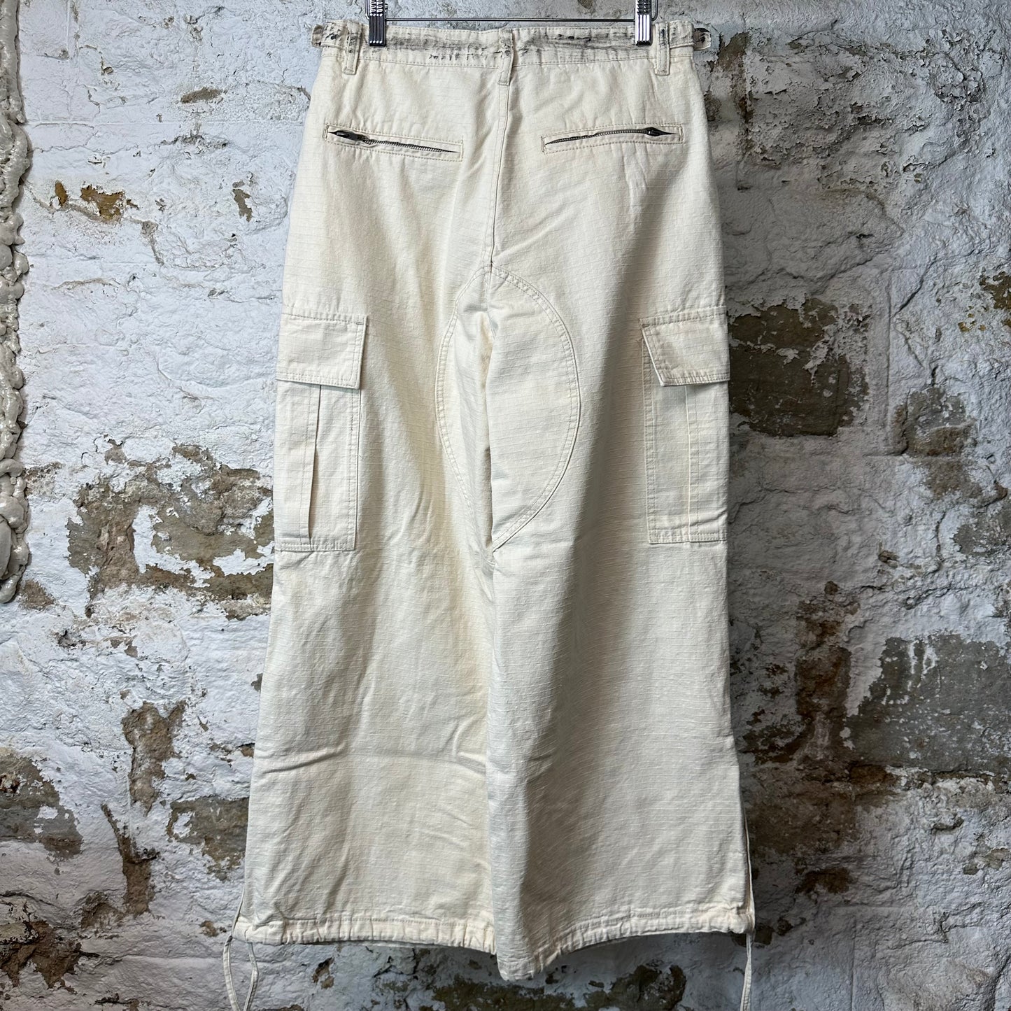 Vale Paint Splatter Cream Cargo Pants Sz 30