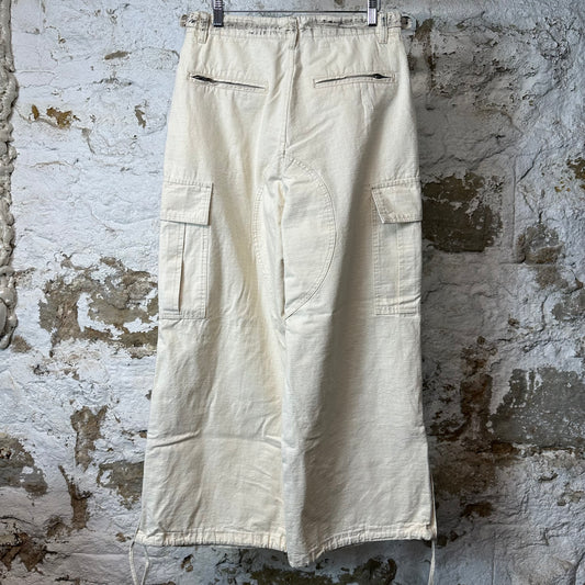 Vale Paint Splatter Cream Cargo Pants Sz 30