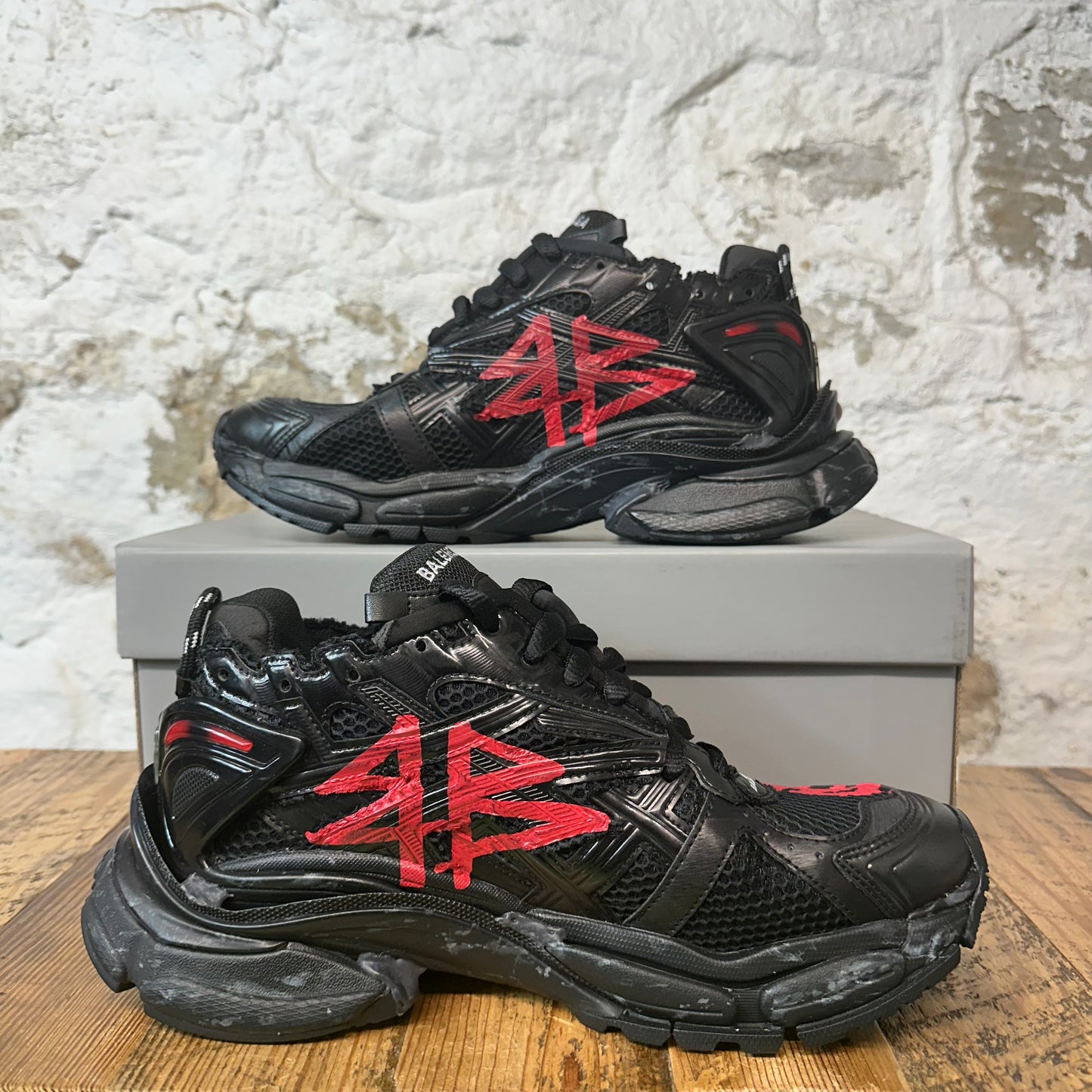 Balenciaga Runner Red Graffiti Black Sneaker