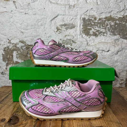 Bottega Veneta Pink Silver Orbit Sneaker Sz 10 (43)
