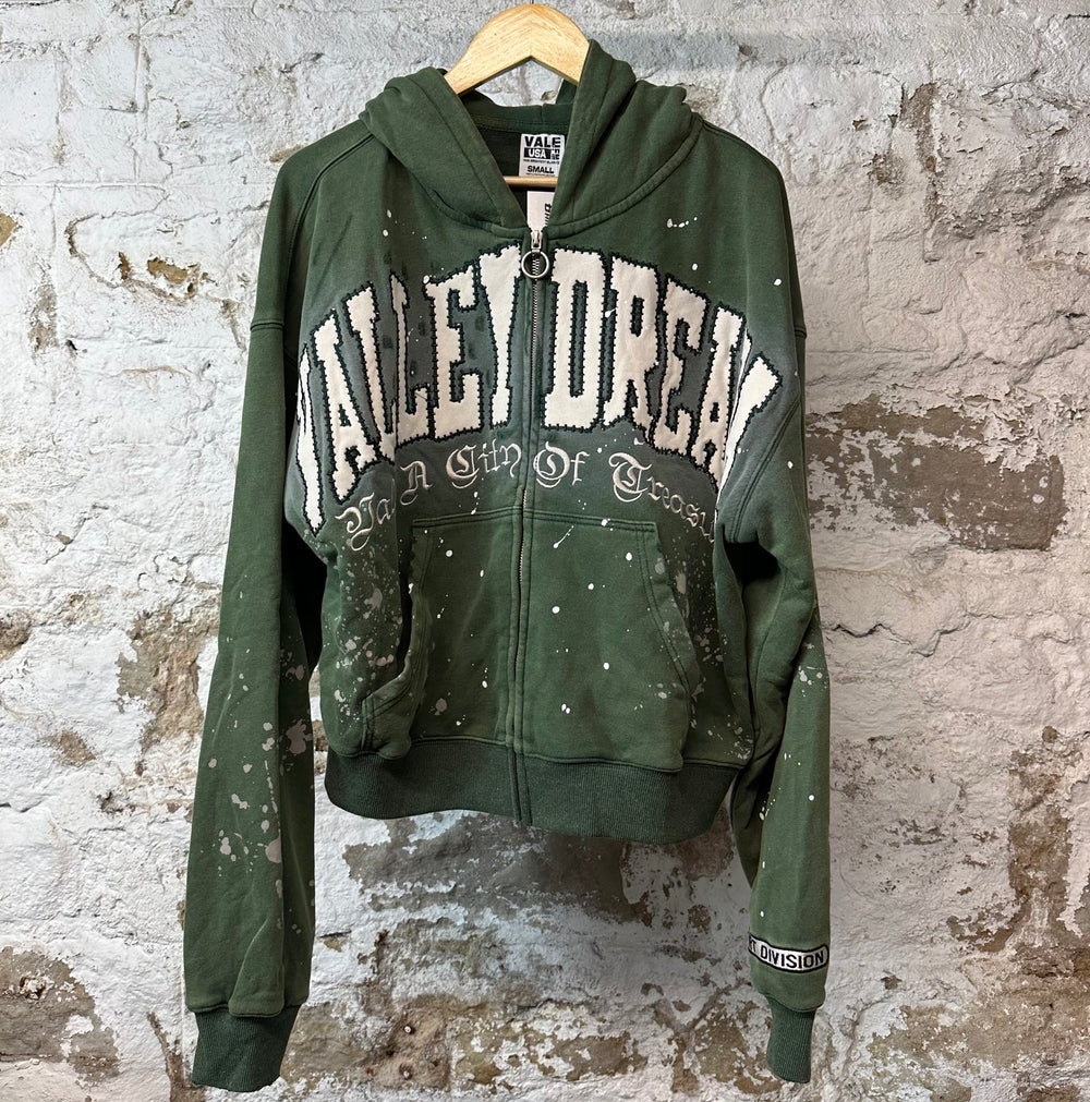 Vale Pine Paint Zip Up Hoodie