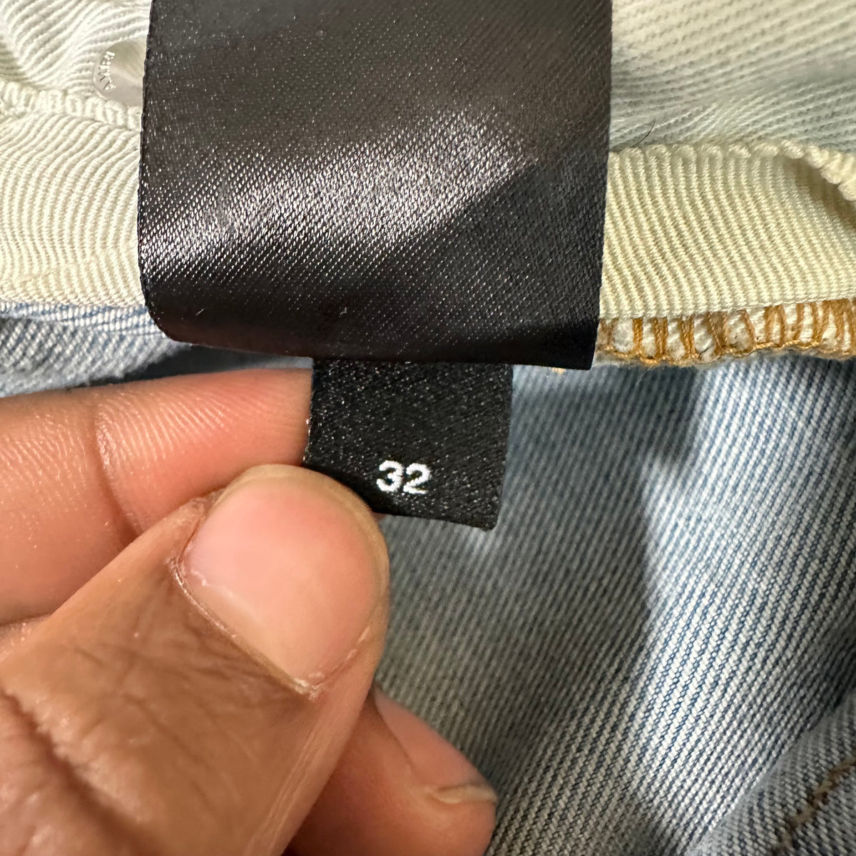 Amiri Plain Light Blue Denim Jeans Sz 32