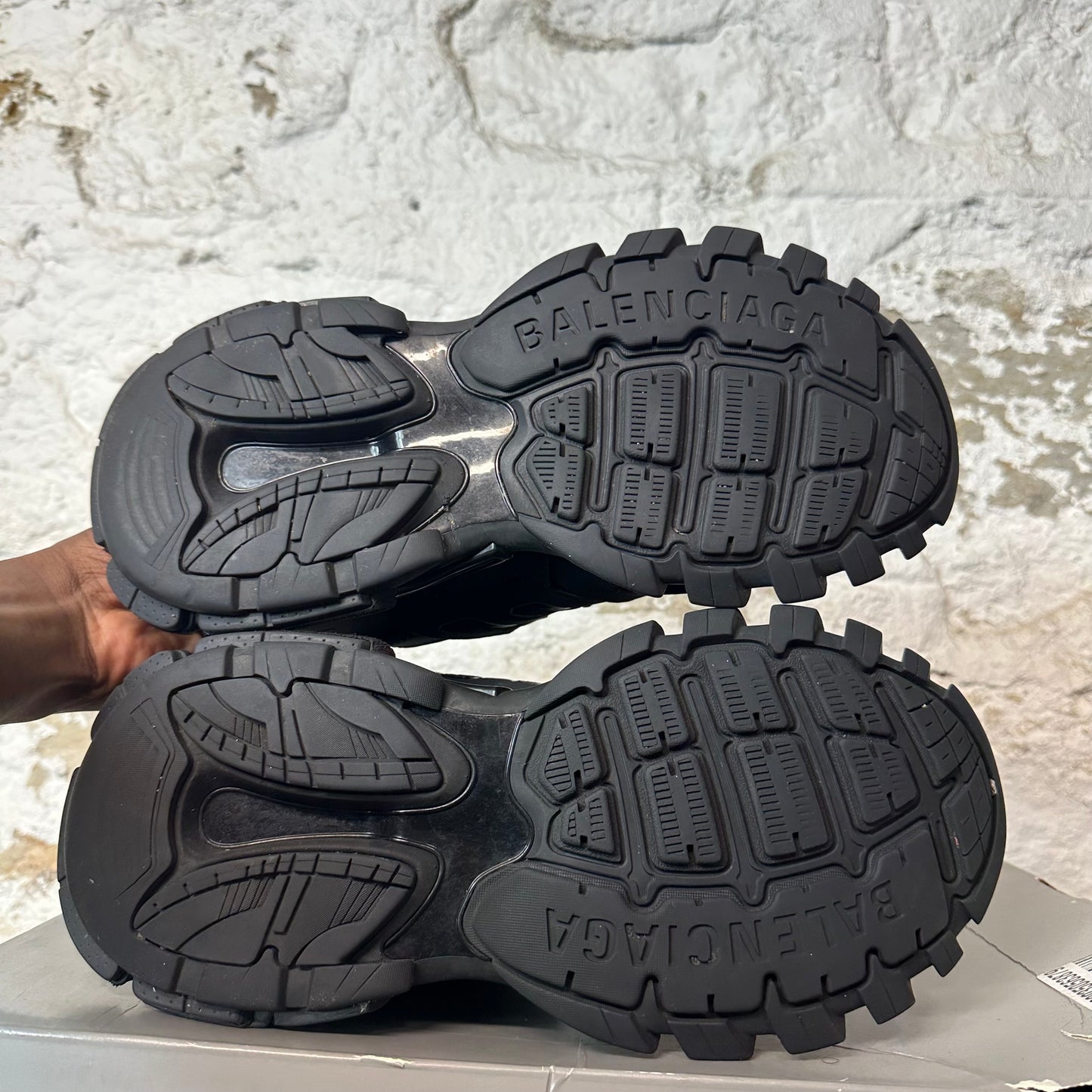 Balenciaga Track Runner Triple Black LED Sneaker Sz 9 (42)