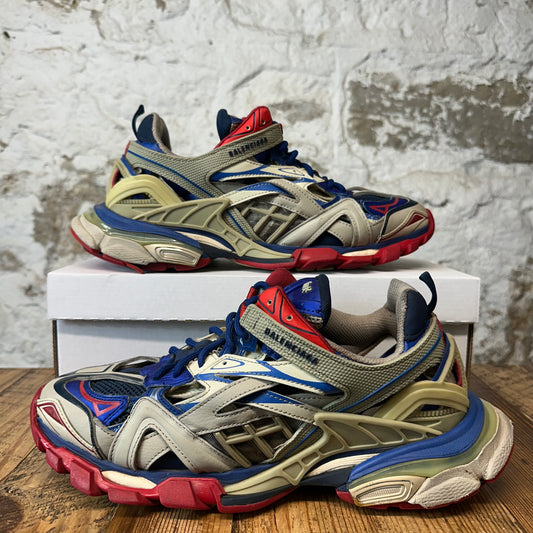 Balenciaga Track 2 Blue Grey Red Sneaker Sz 11 (44)
