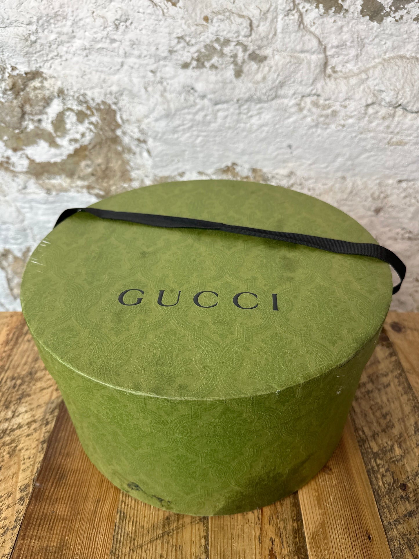 Gucci Green Monogram Bucket Hat W/ Box