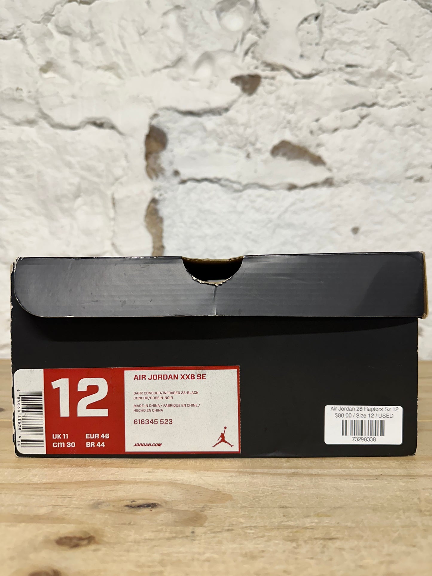 Air Jordan 28 Raptors Sz 12