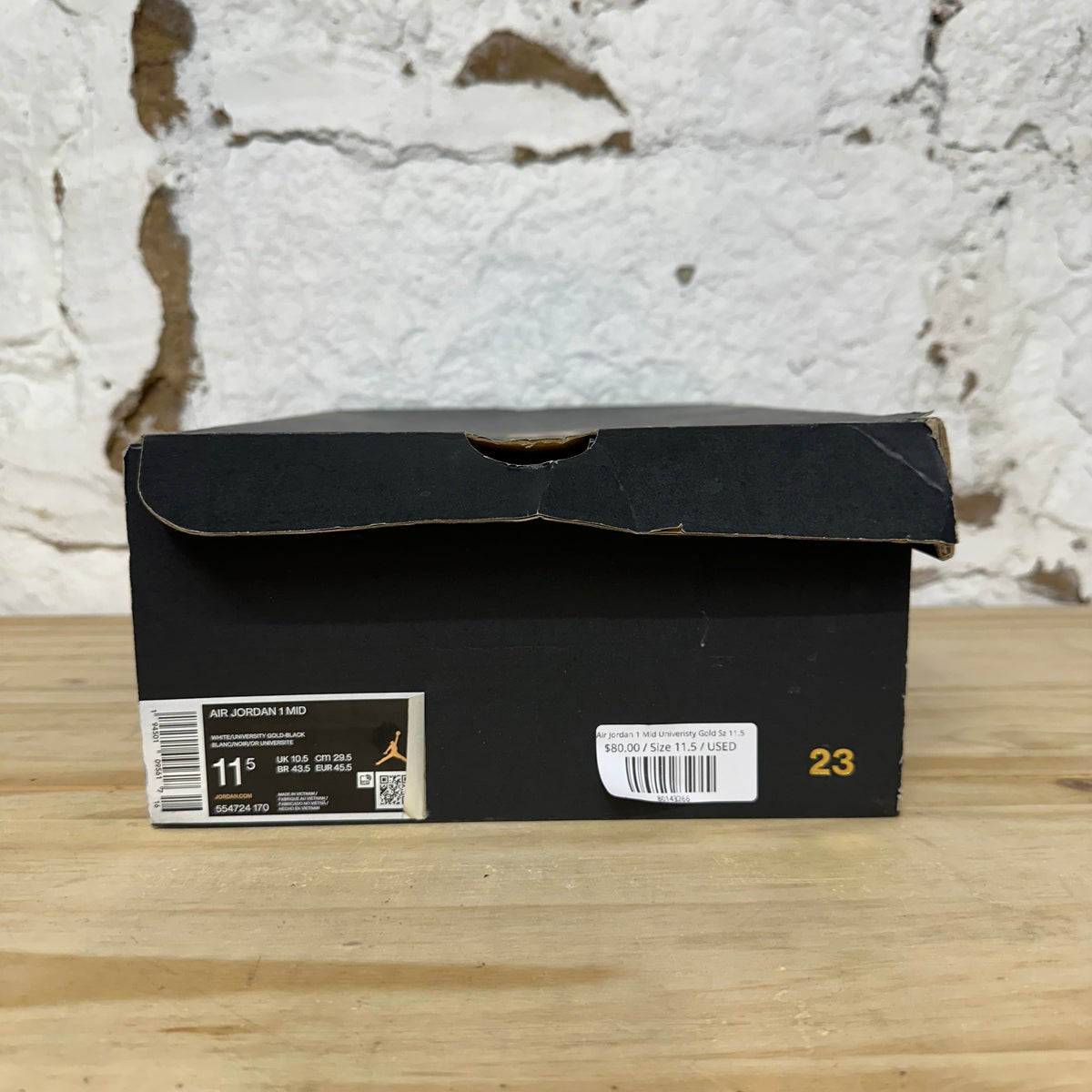 Air Jordan 1 Mid Univeristy Gold Sz 11.5