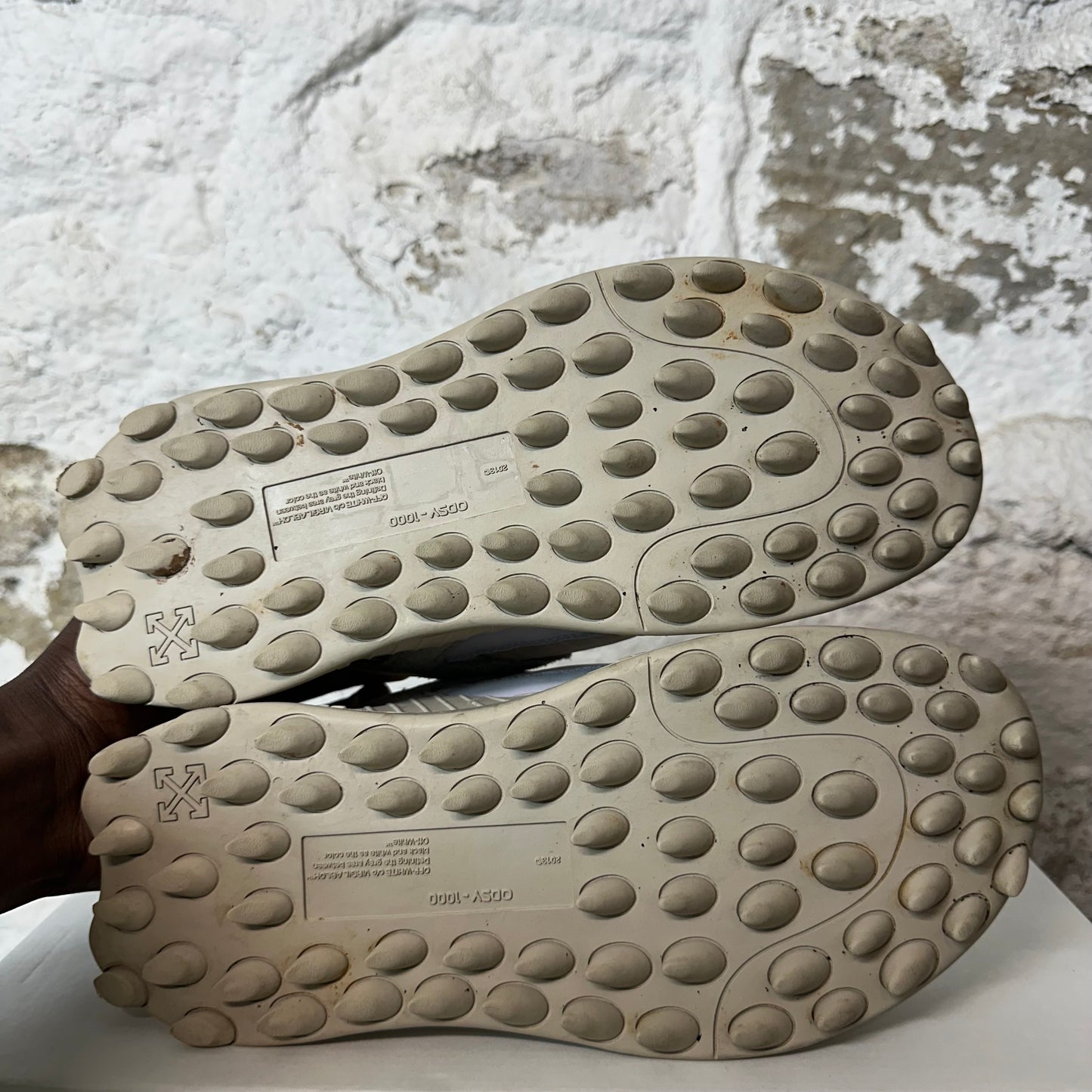 Off-White ODSY 1000 Pink Tan Sneaker Sz 4.5 (36) No Box