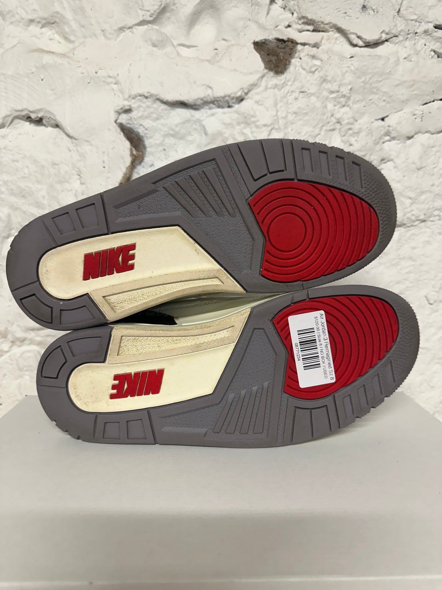 Air Jordan 3 White Cement Reimagined Sz 8