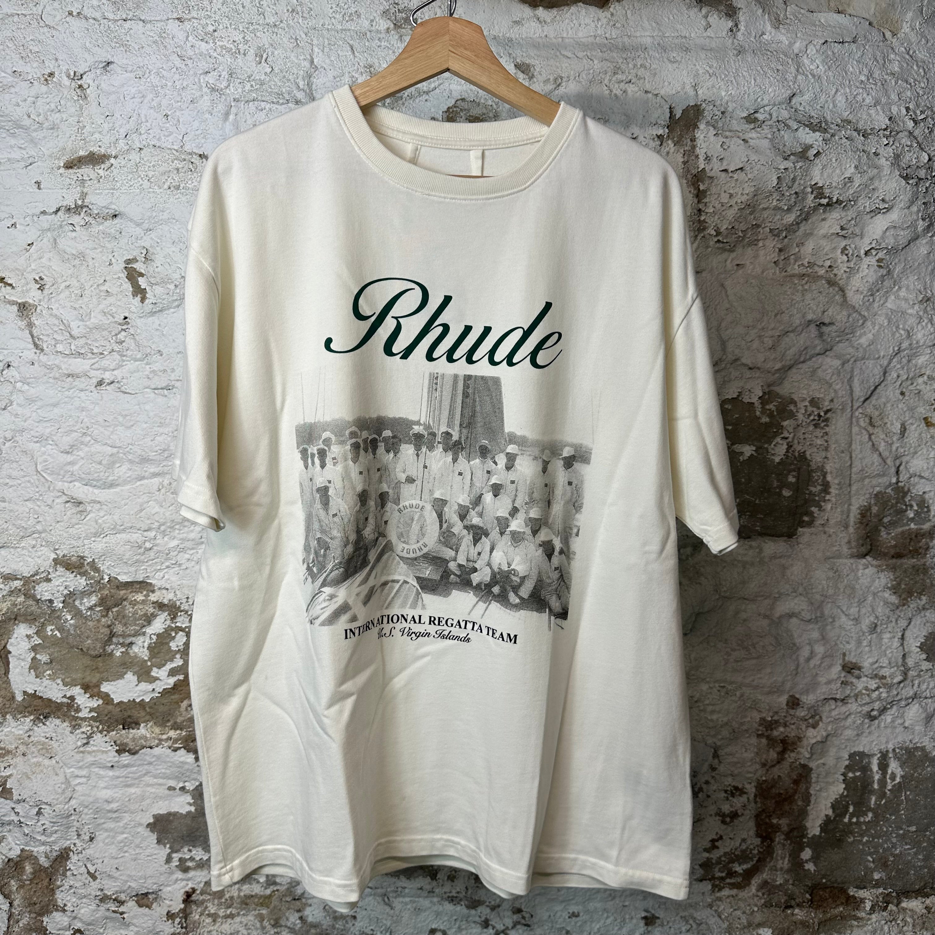 Rhude Regatta Cream T-Shirt Sz M