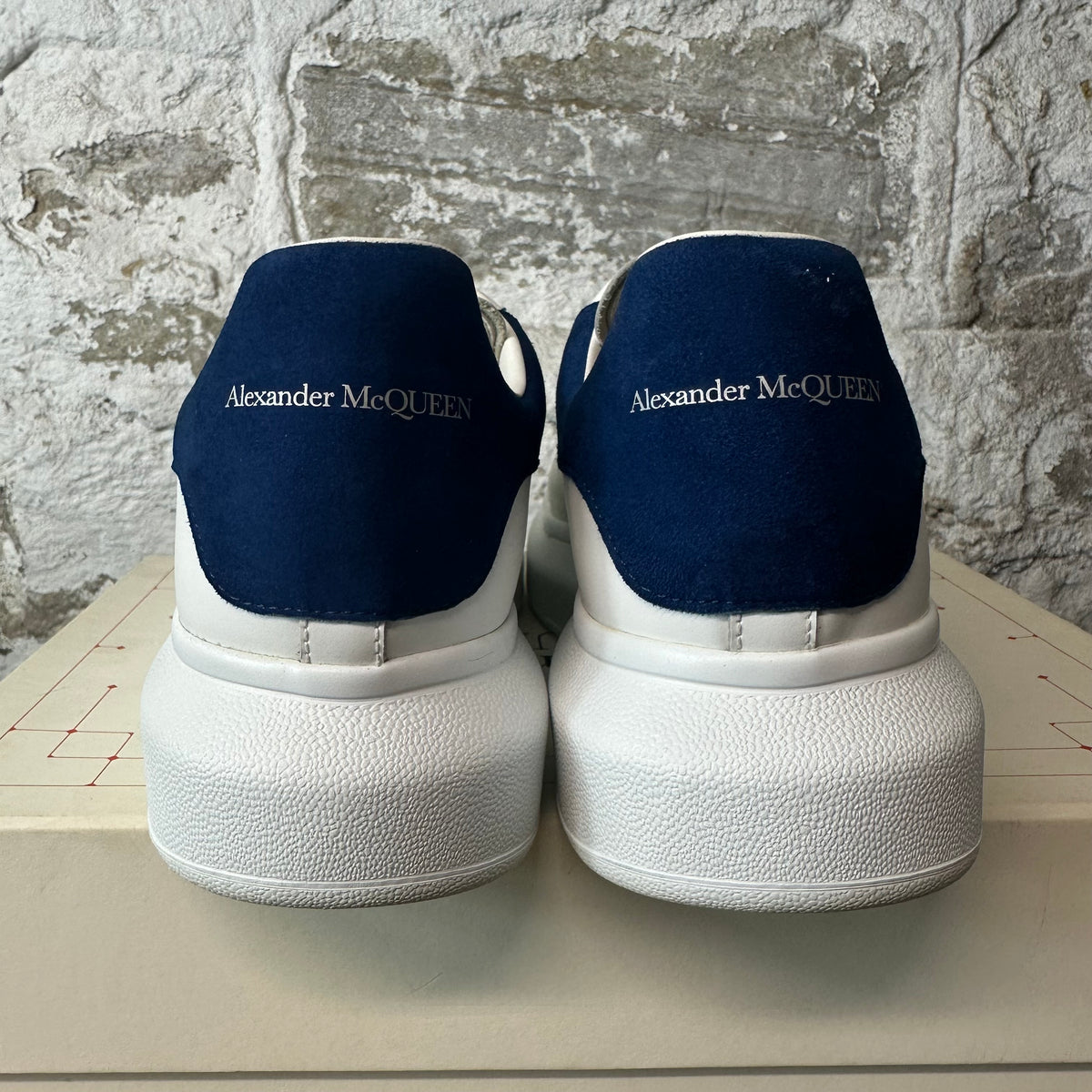 Alexander McQueen Blue Tab White Sneaker Sz 12 (45)