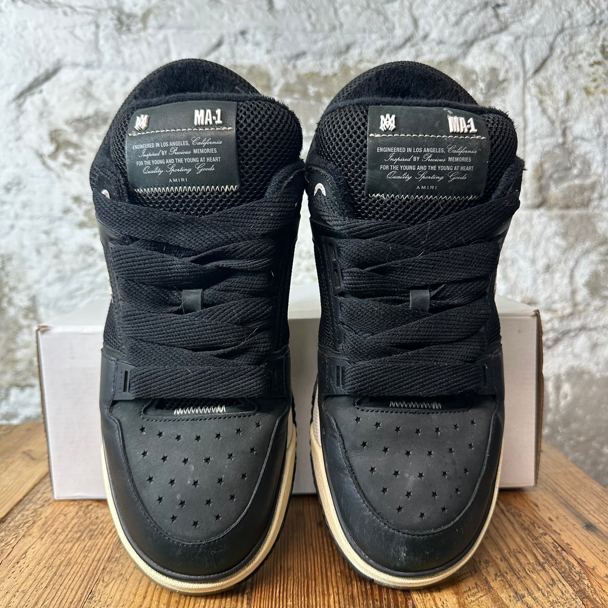 Amiri MA-1 Black White Sneaker Sz 11 (44)