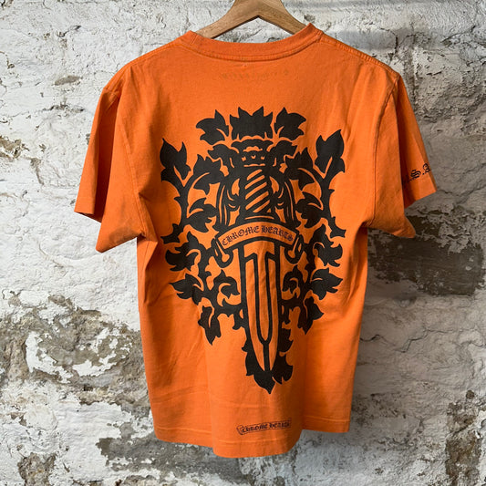 Chrome Hearts Matty Boy Pocket Dagger T-shirt Orange Sz S