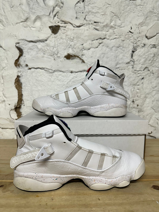 Air Jordan 6 Rings Paint Splatter Sz 9.5