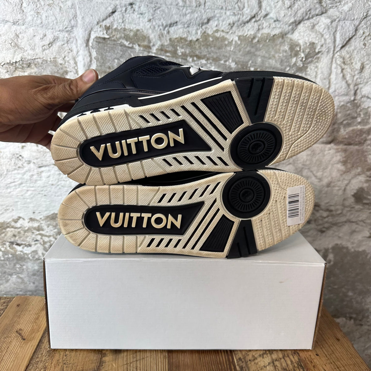 Louis Vuitton Black White Skate Sneaker Sz 11.5 (10LV)