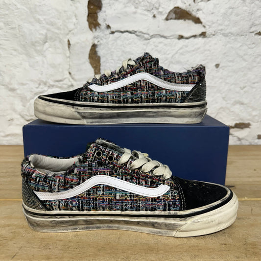 Vans Premium Old Skool Charms Black Grey Sz 8.5