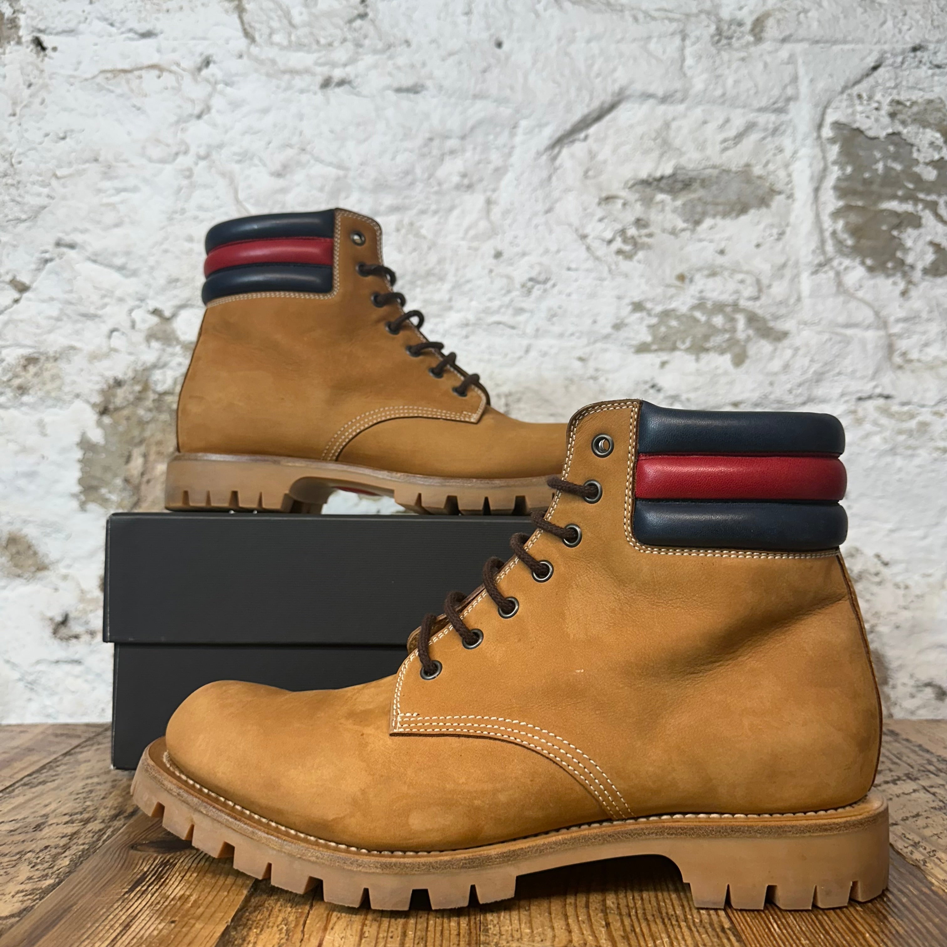 Gucci Marland Brown Suede Hiking Boot Sz 8