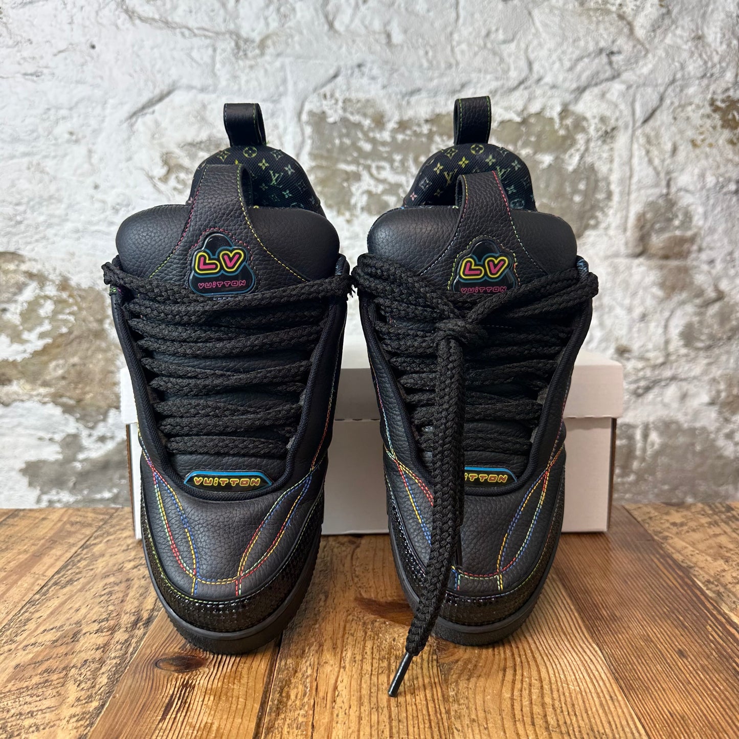 Louis Vuitton Multicolor Black Skate Sneaker Sz 9.5 (8LV)