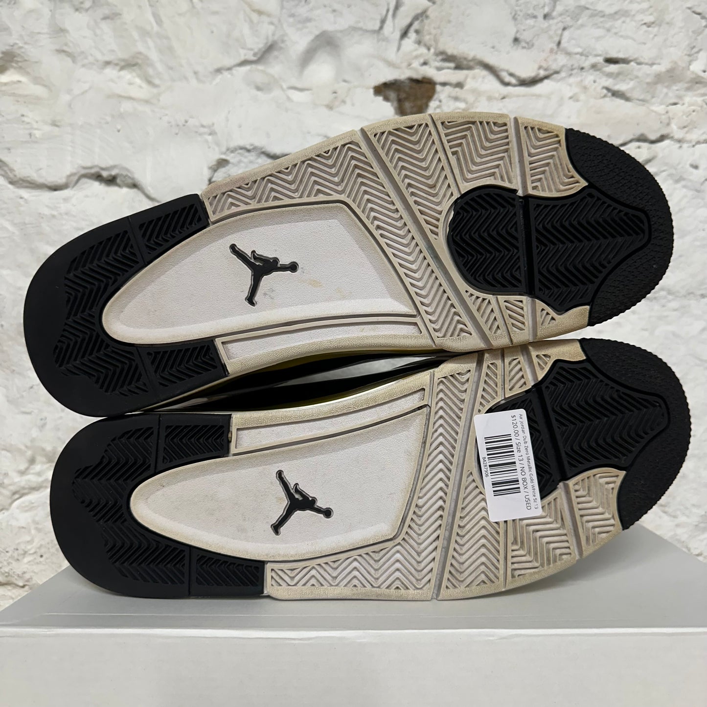Air Jordan Dub Zero Metallic Gold White Sz 13