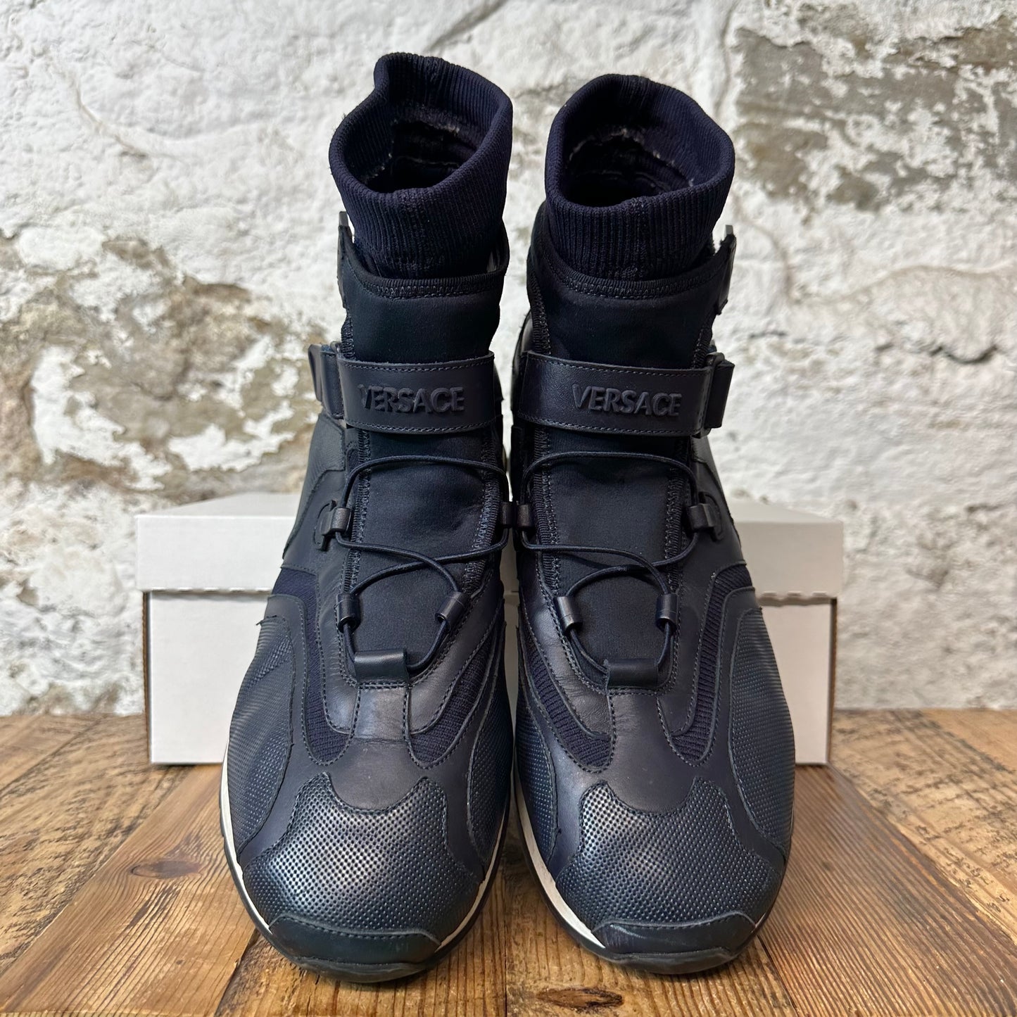 Versace Strap Lace Navy Sneaker Sz 12 (45)