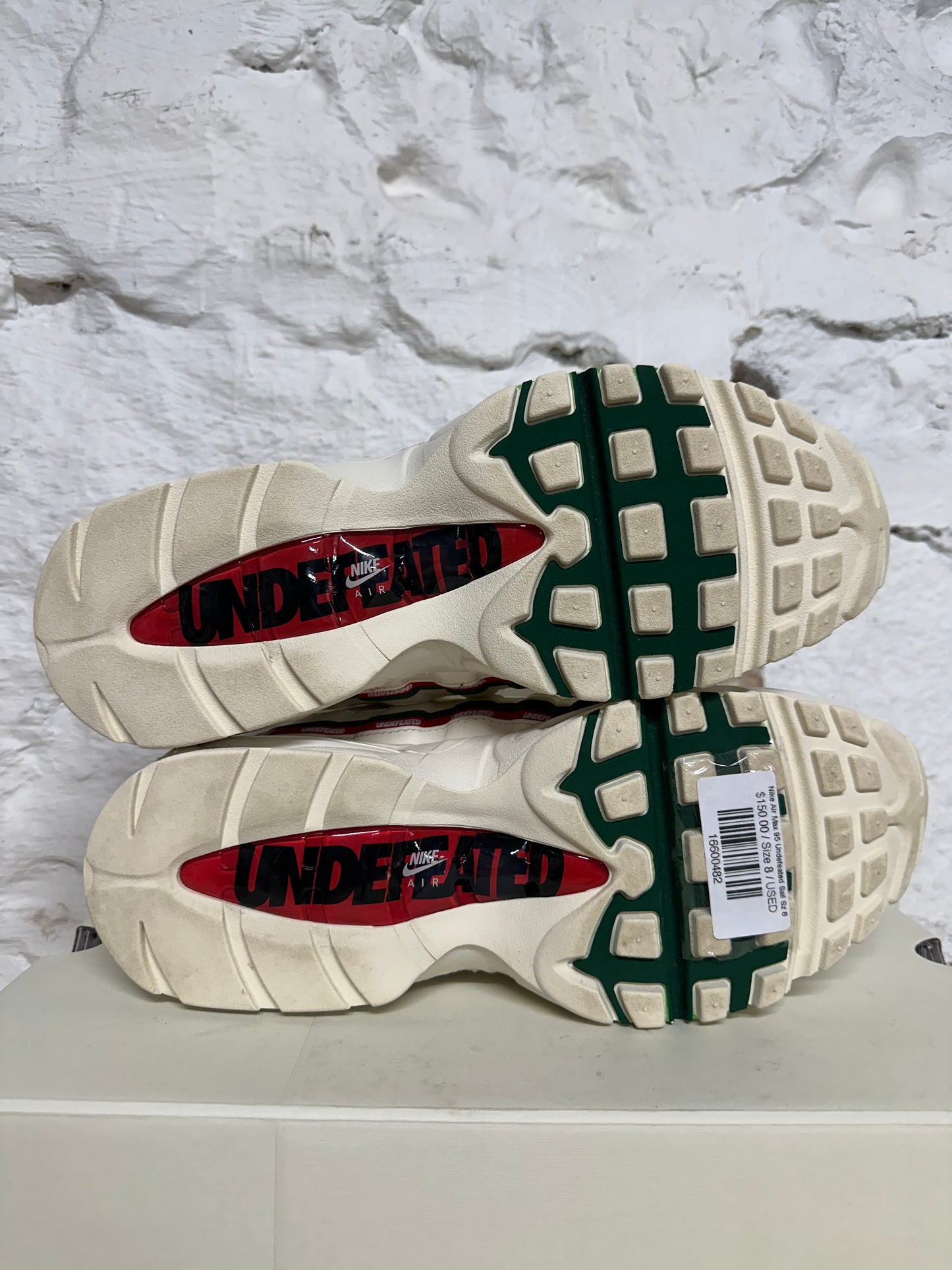 Nike Air Max 95 Undefeated Sail Sz 8