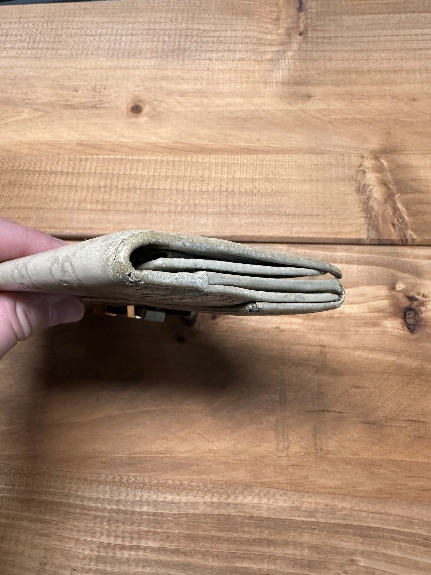 Gucci White Embossed Long Wallet