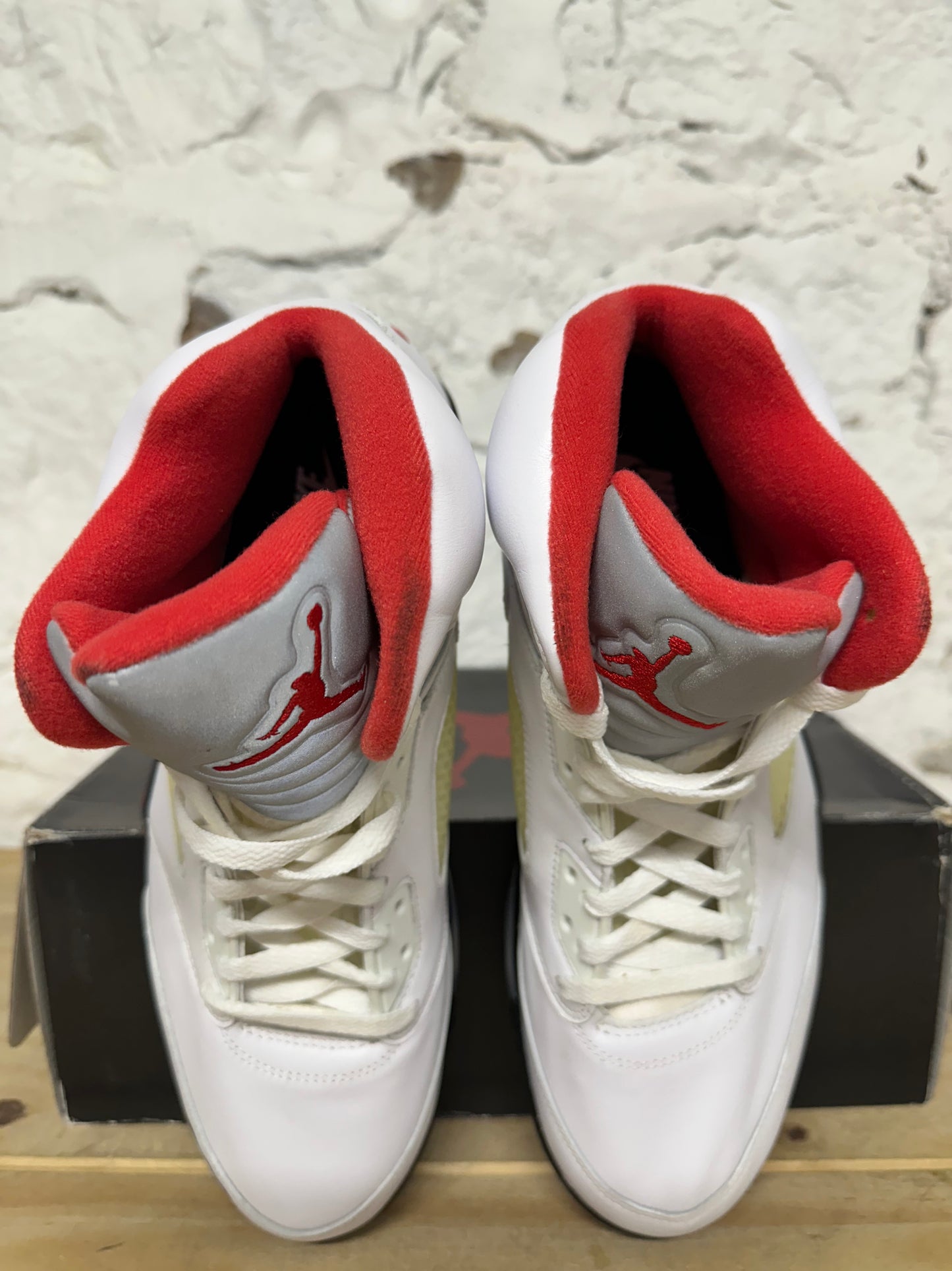 Air Jordan 5 Fire Red Silver Tongue (2020) Sz 12