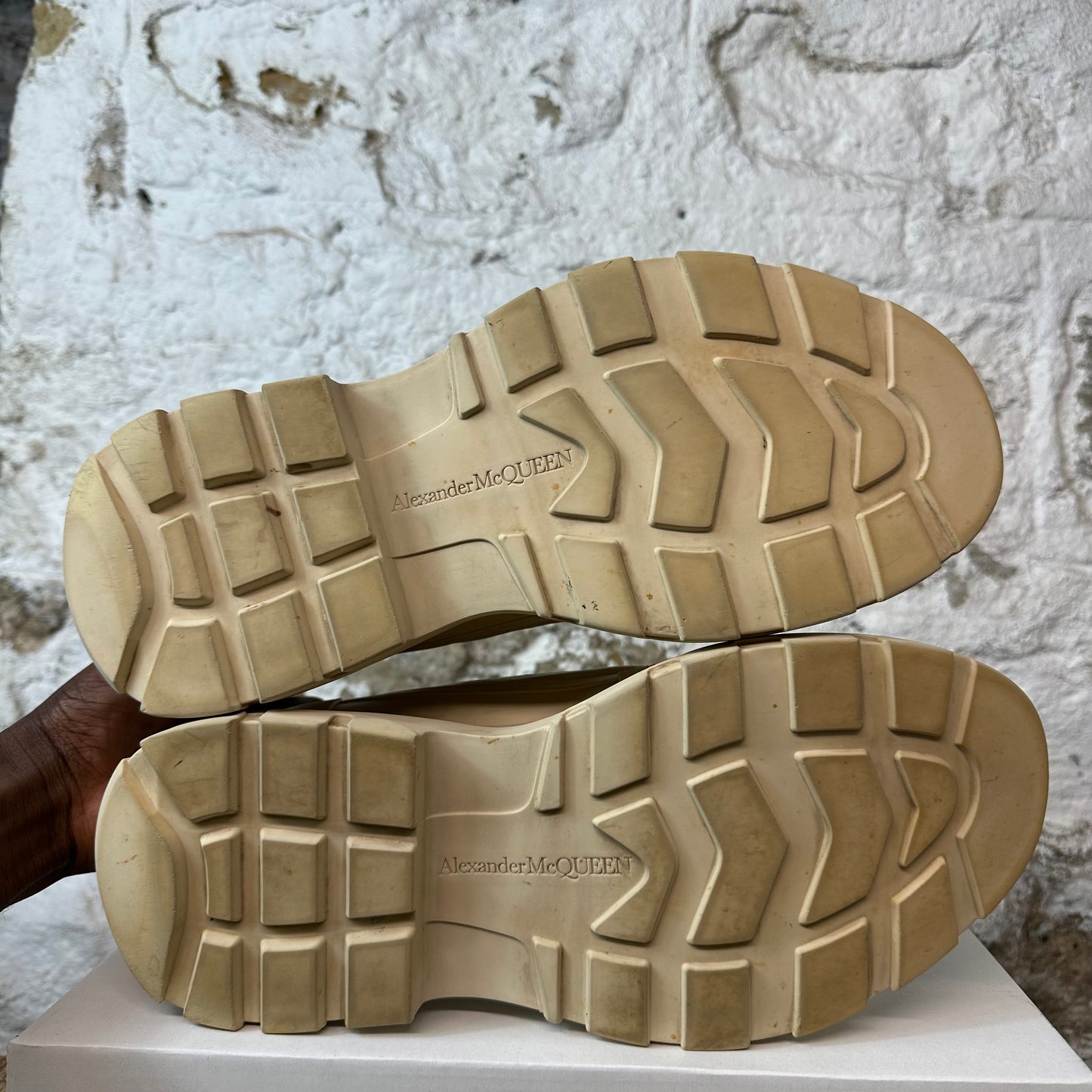 Alexander Mcqueen Tan Tread Boot Low Sz 11 (44) No Box