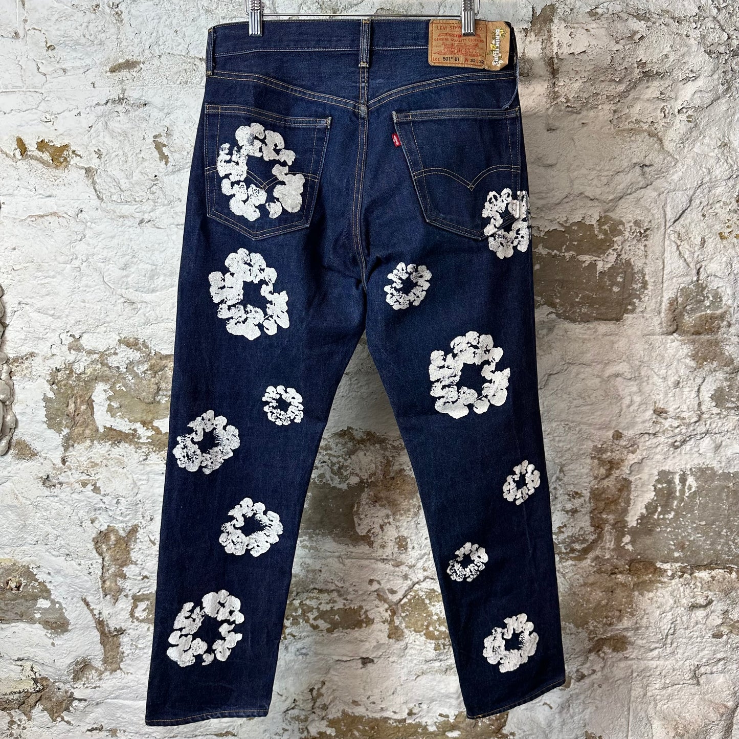 Denim Tears White CW Dark Blue Denim Jeans Sz 32