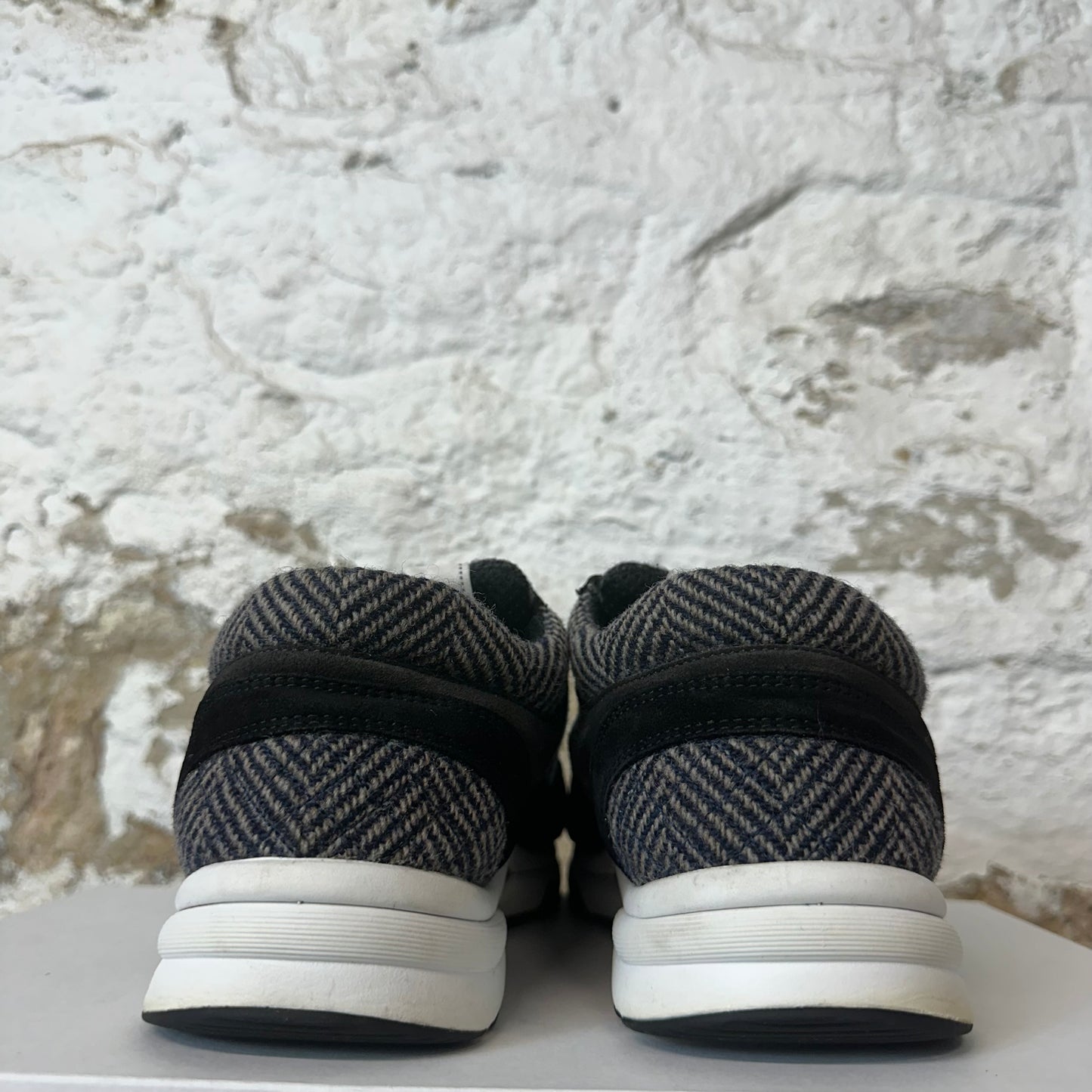 Chanel Black Grey Tweed CC Trainer Sneaker Sz 8 (41)