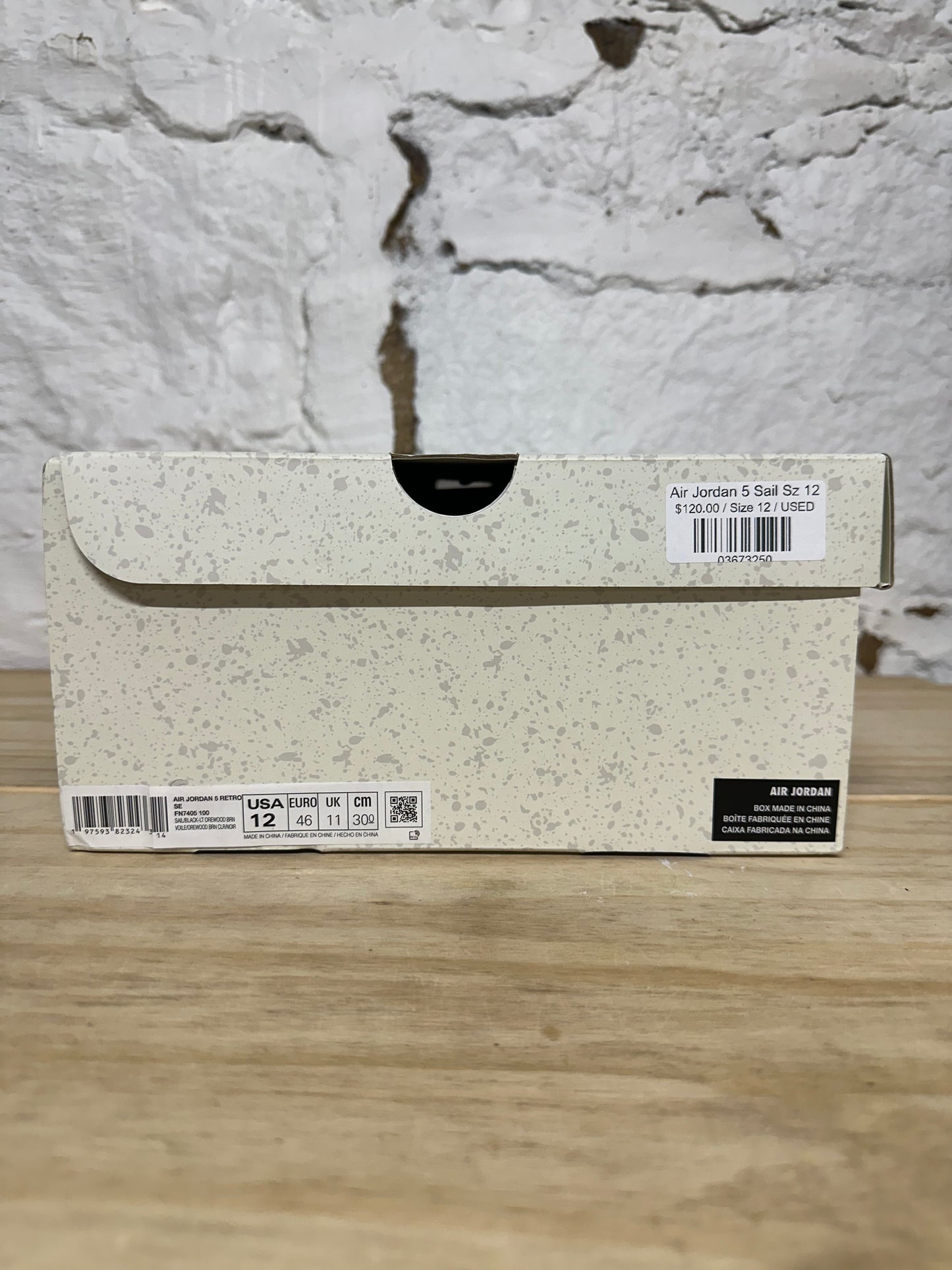 Air Jordan 5 Sail Sz 12