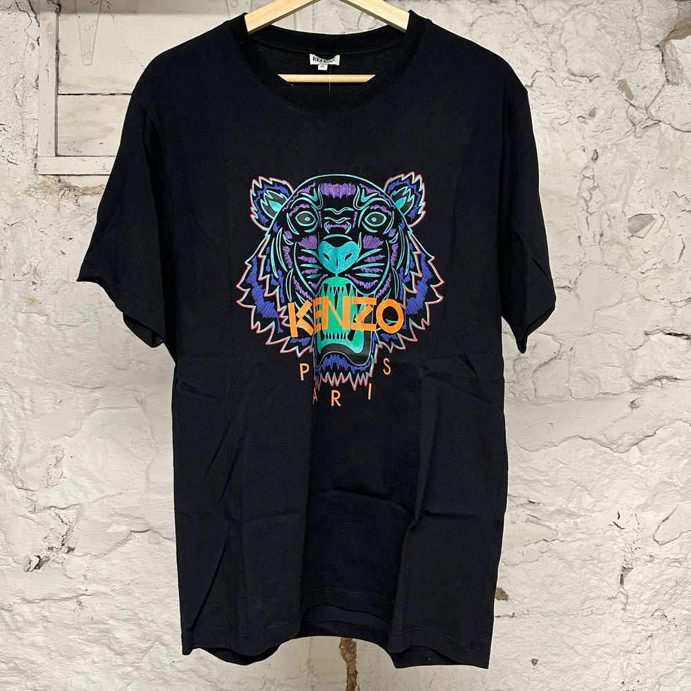 Kenzo Tiger Black T-Shirt Sz XL