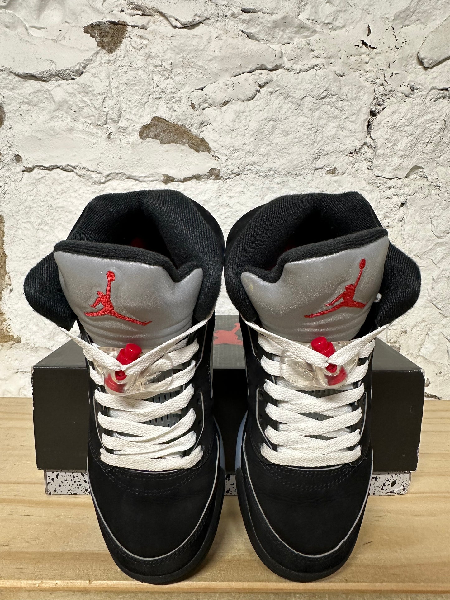 Air Jordan 5 Black Metallic Sz 3.5Y