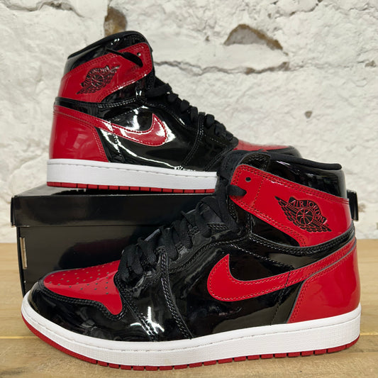 Air Jordan 1 High Patent Bred Sz 11