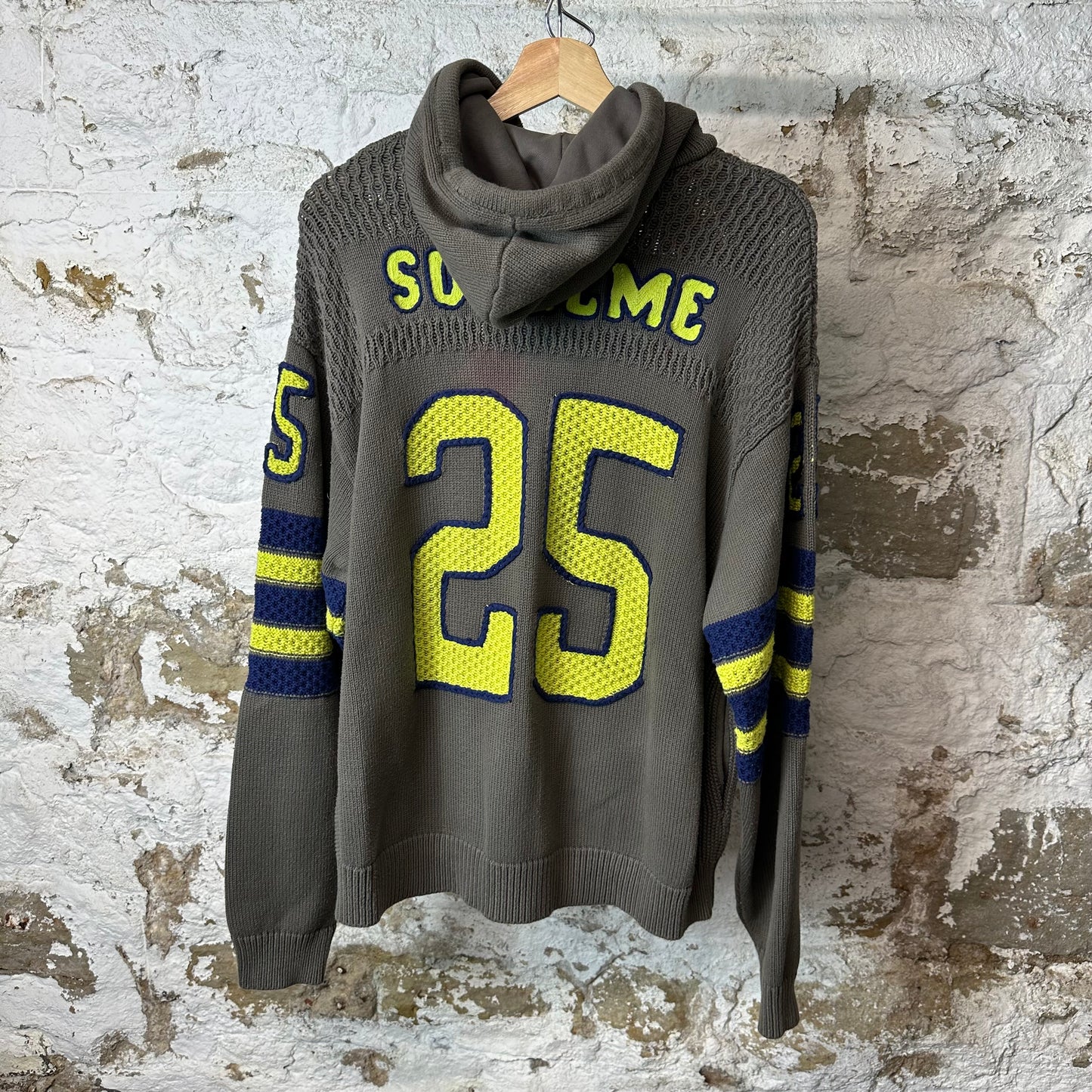 Supreme 25 Sport Grey Zip Up Hoodie Sz M