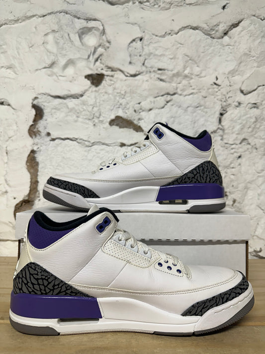 Air Jordan 3 Dark Iris Sz 10.5