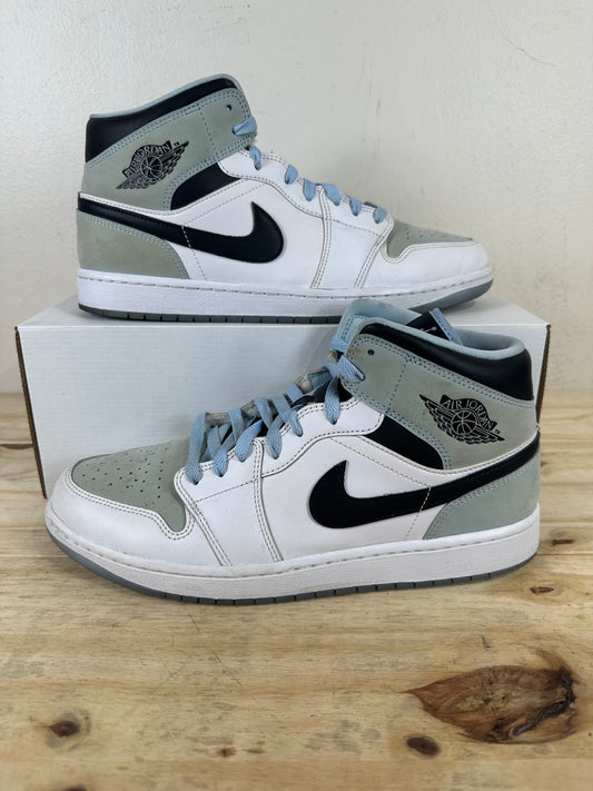 Air Jordan 1 Mid Ice Blue Sz 11