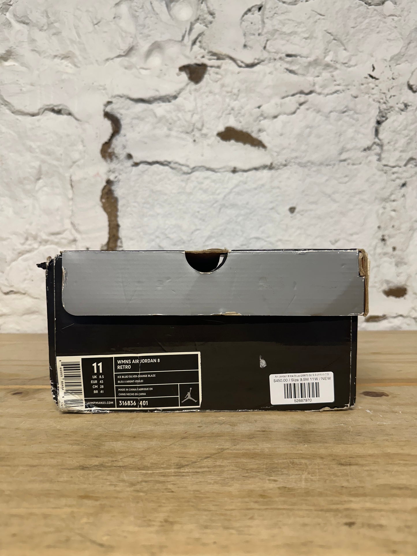 Air Jordan 8 Ice Blue (2007) Sz 9.5 (11W) DS