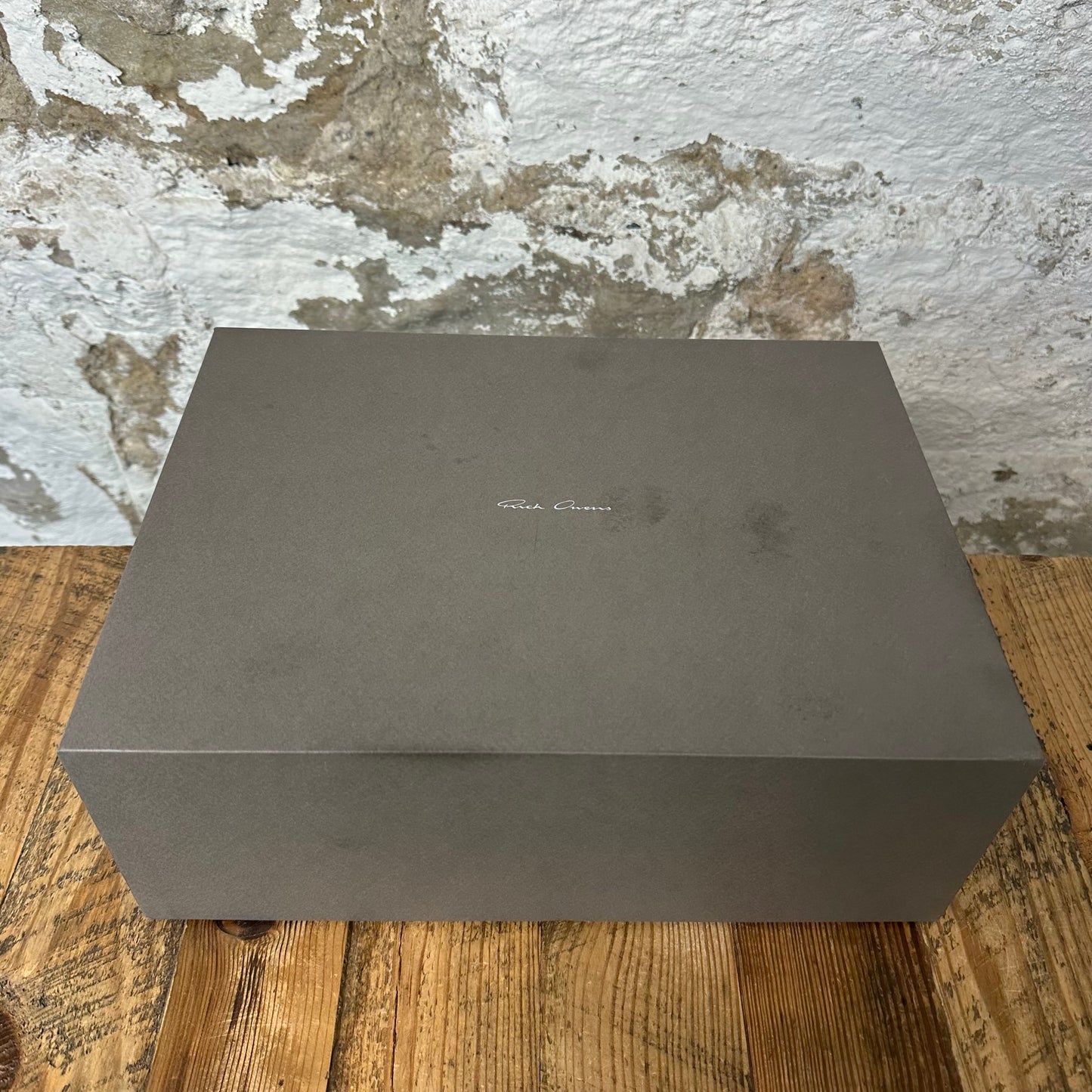 Rick Owens Black Leather Milk Sneaker DS