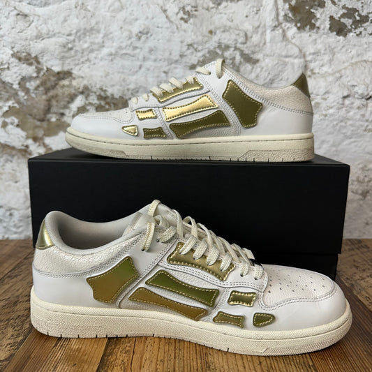Amiri Gold Skeleton White Sneaker Sz 10 (43)