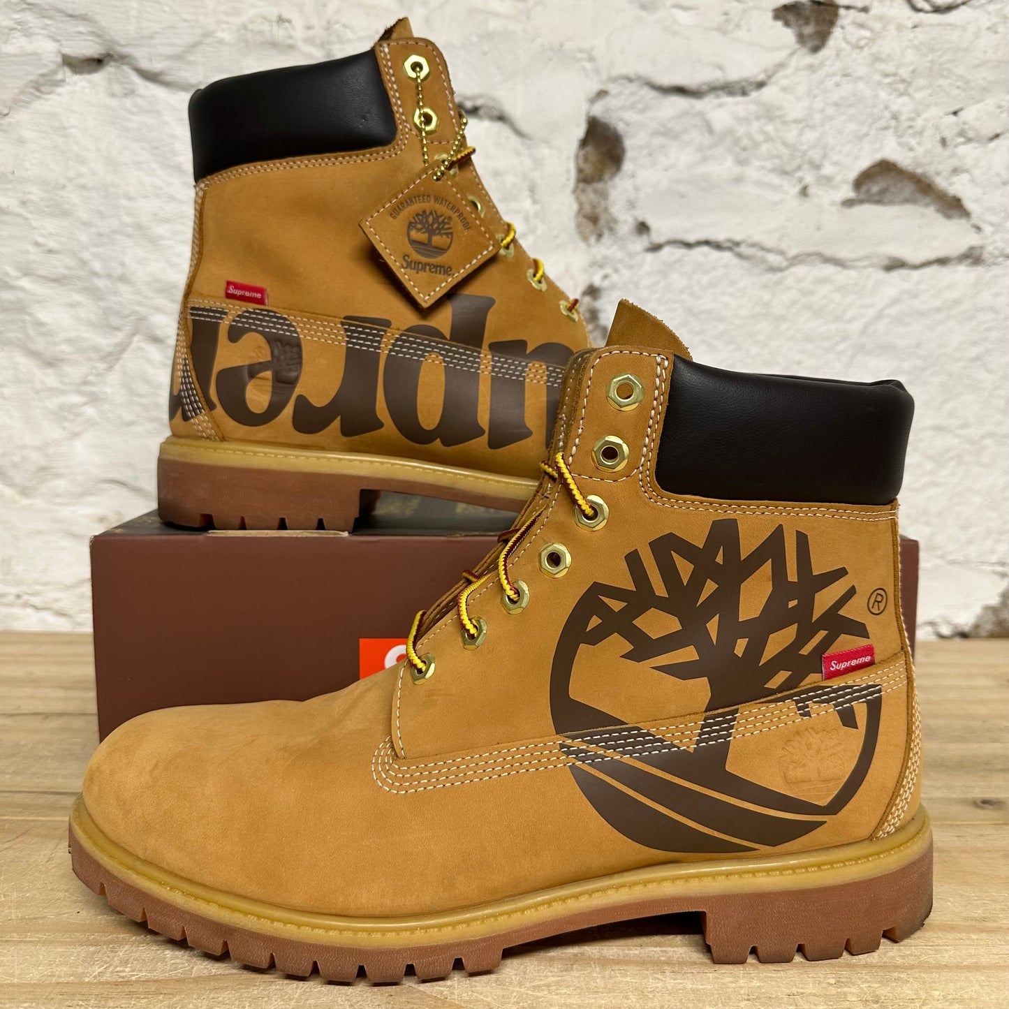 Timberland x Supreme 6" Wheat Boot Sz 12