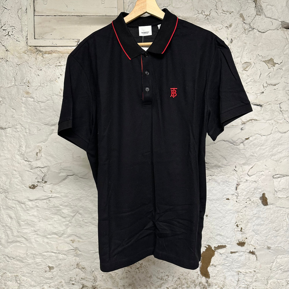 Burberry Monogram Black Polo Sz XXL