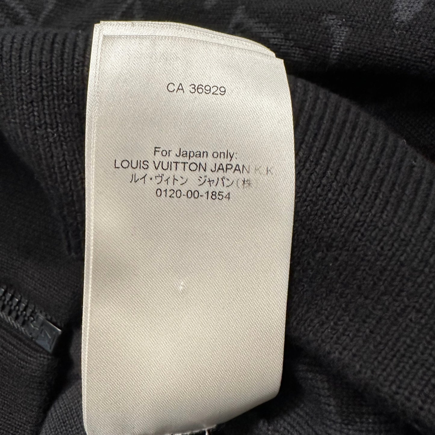 Louis Vuitton Black Monogram Grafitti Zip Up Jacket Sz M