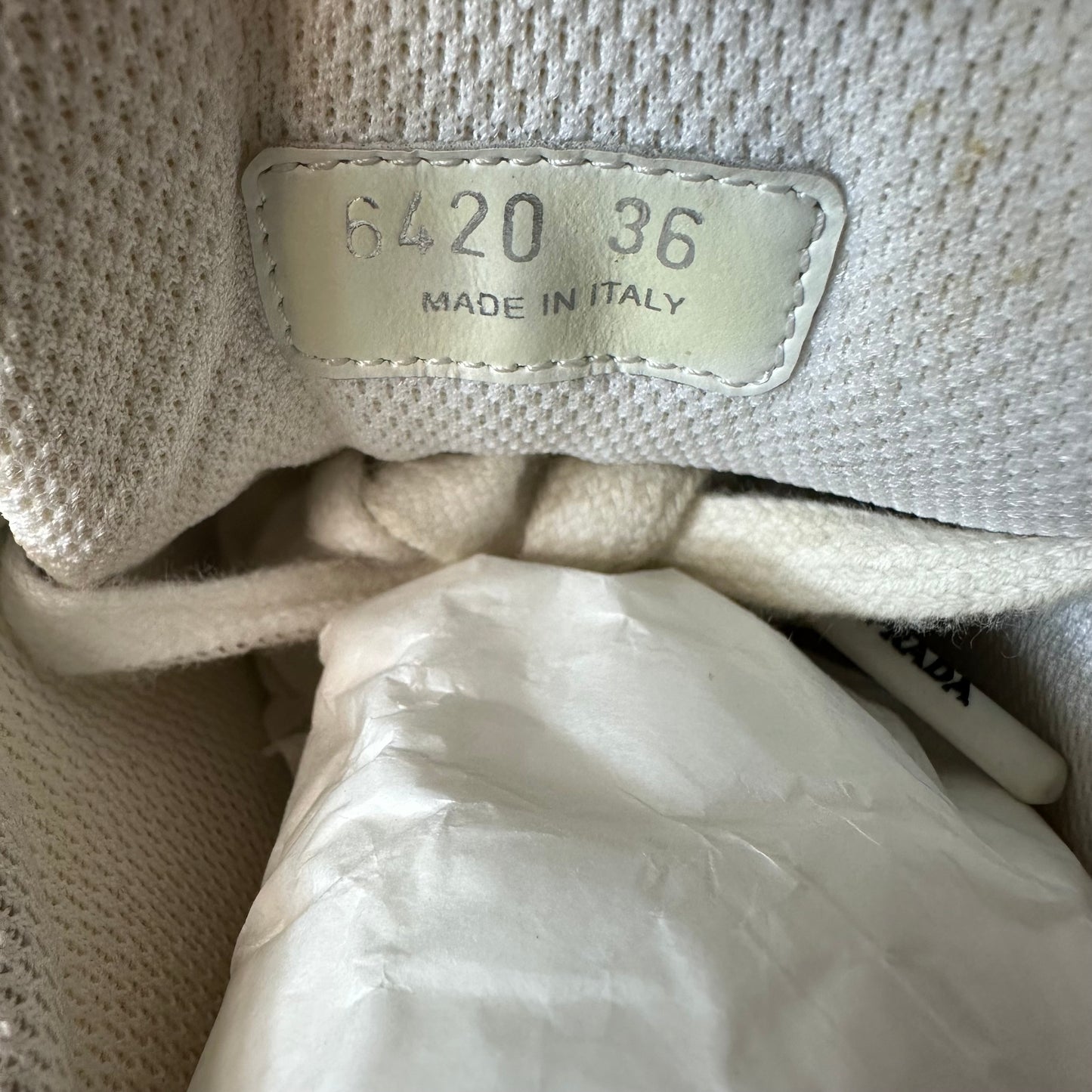 Prada Americas Cup Pink Patent Grey White Sneaker Sz 4.5 (36)